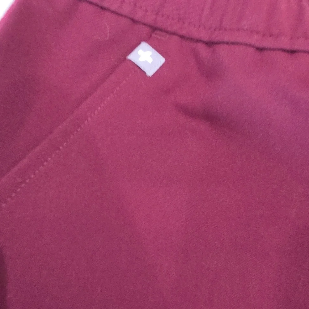 FIGS Scrub Pants Men XXL Tall Burgundy Excellent Jogger Technical Collection